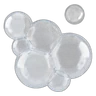 Small cluster of clear foam bubbles