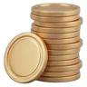 Stack of gold coins