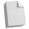 Neat stack of white paper documents with a folded corner
