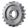 Single machined steel gear wheel