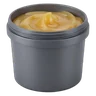 Plain unlabelled open tub filled with golden grease