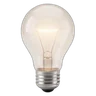 Glowing glass light bulb