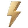 Gold lightning bolt
