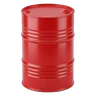 Plain unlabelled red steel oil drum barrel