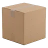 Closed cardboard shipping box