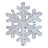 Crystal clear ice snowflake