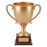 Gold trophy cup
