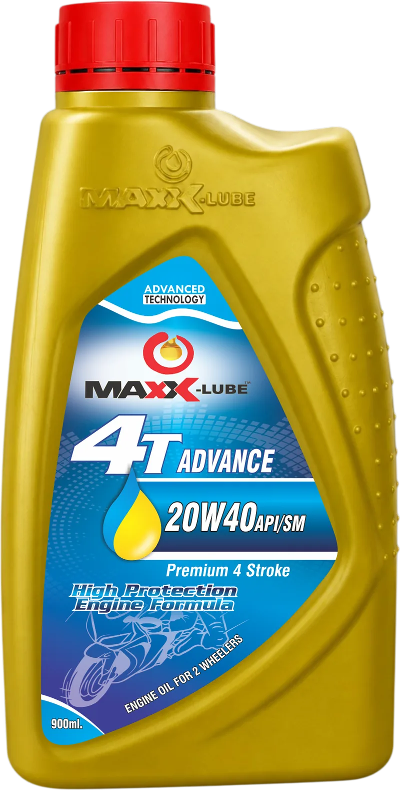 MAXX-LUBE 4T ADVANCE 20W-40 API SM engine oil, 900 ml bottle