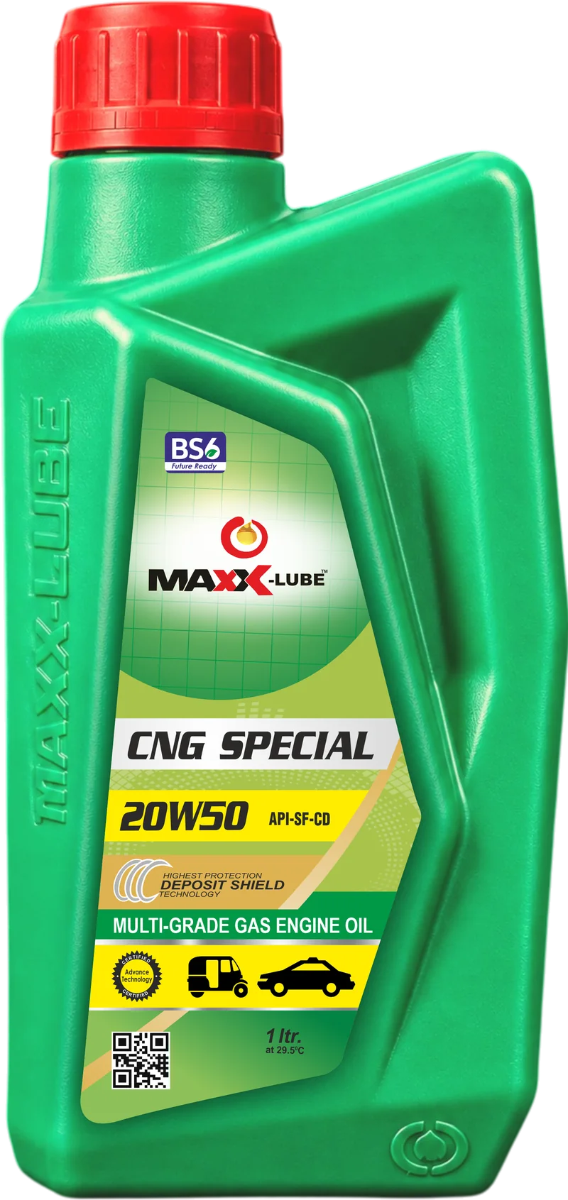 MAXX-LUBE CNG SPECIAL 20W-50 API SF/CD multi-grade gas engine oil, 1 litre bottle