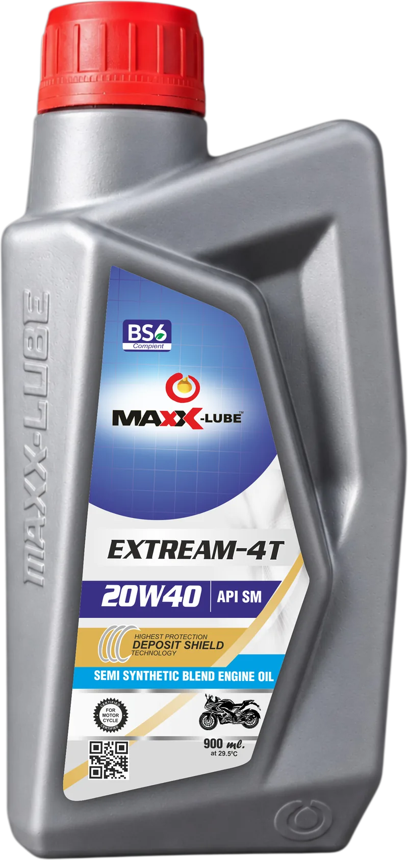 MAXX-LUBE EXTREAM-4T 20W-40 API SM semi synthetic blend engine oil, 900 ml bottle