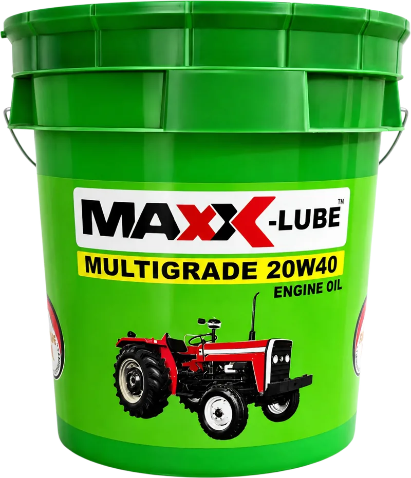 MAXX-LUBE MULTIGRADE 20W40 engine oil, green tractor bucket