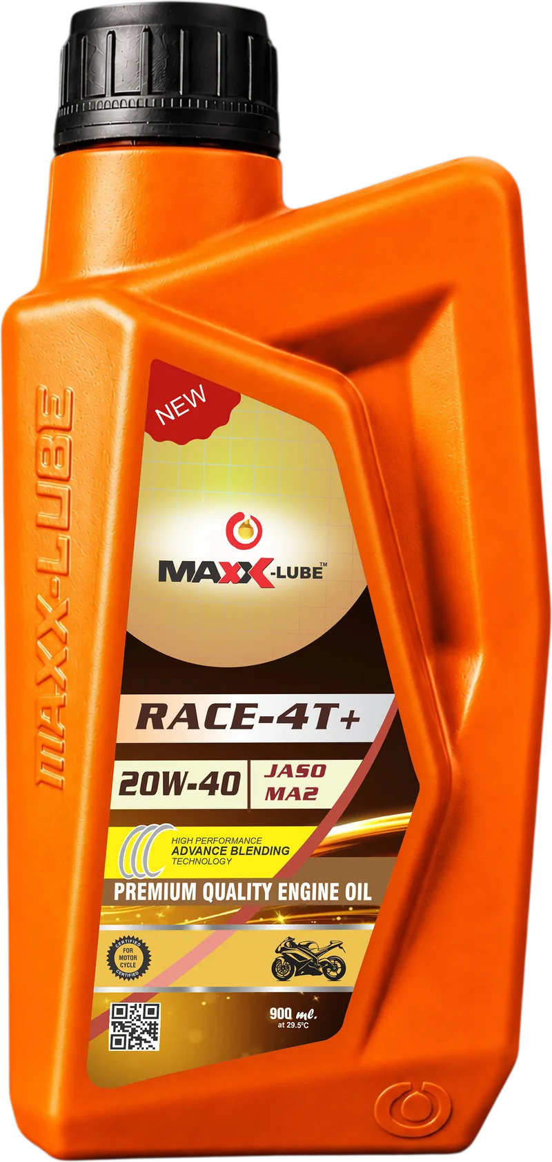 MAXX-LUBE RACE-4T+ 20W-40 API SL engine oil, 900 ml bottle