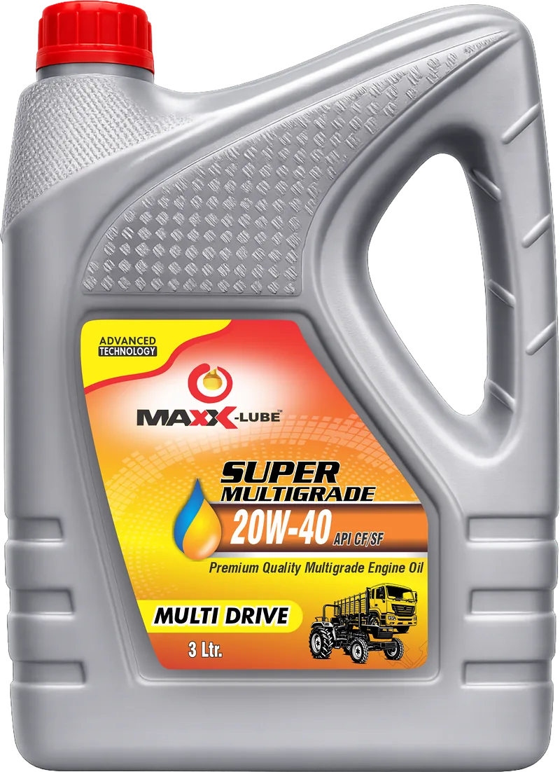 MAXX-LUBE SUPER MULTIGRADE 20W-40 API CF/SF multigrade engine oil, MULTI DRIVE 3 litre can