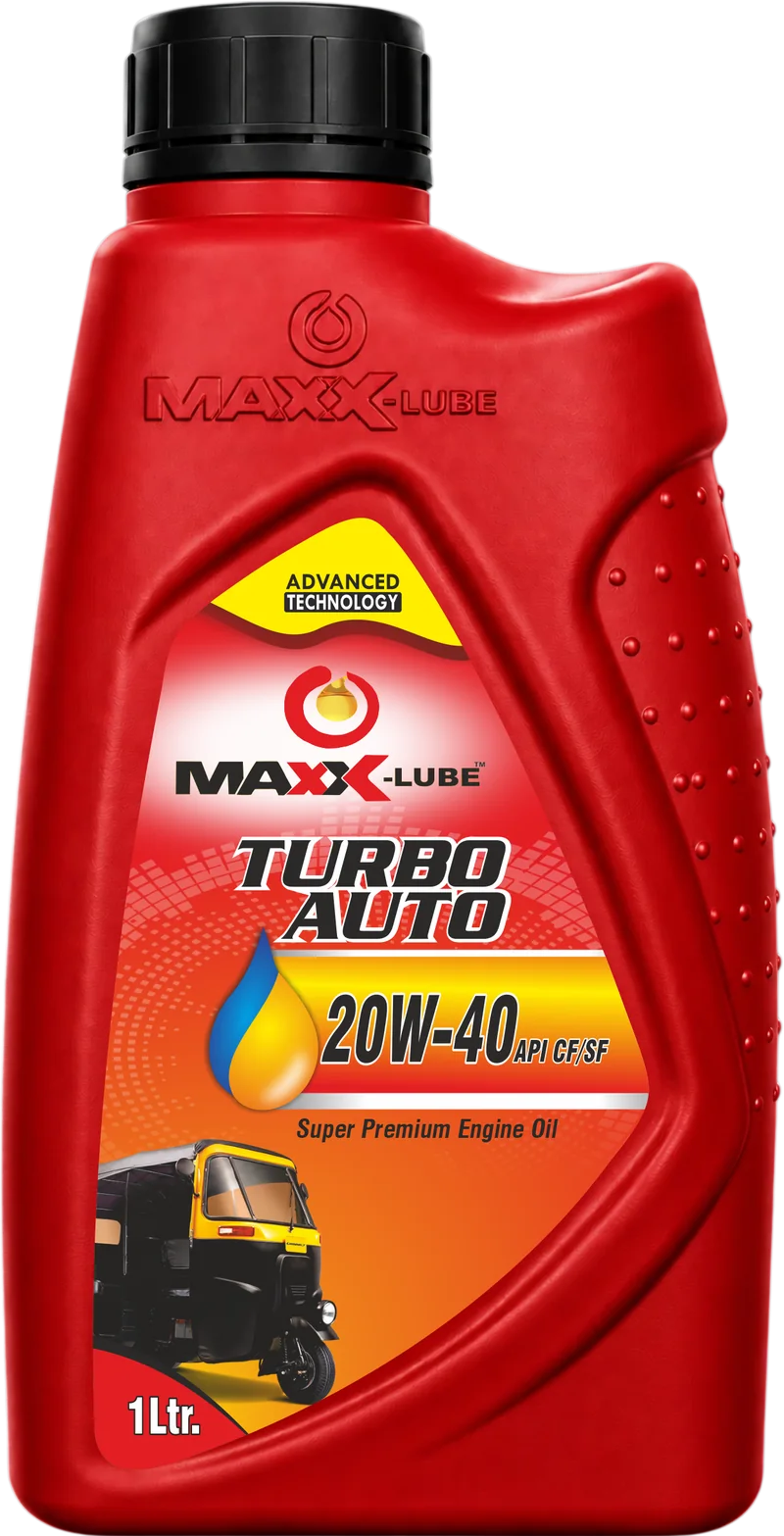MAXX-LUBE TURBO AUTO 20W-40 API CF/SF auto rickshaw engine oil, 1 litre bottle