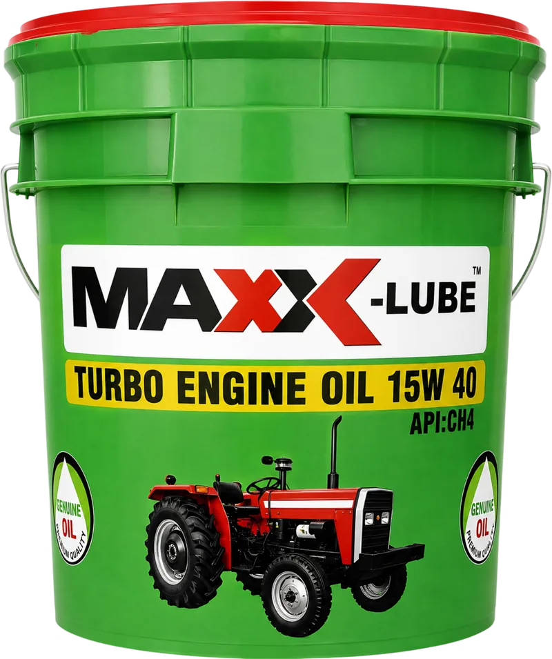 MAXX-LUBE TURBO ENGINE OIL 15W 40 API CH-4, green tractor bucket